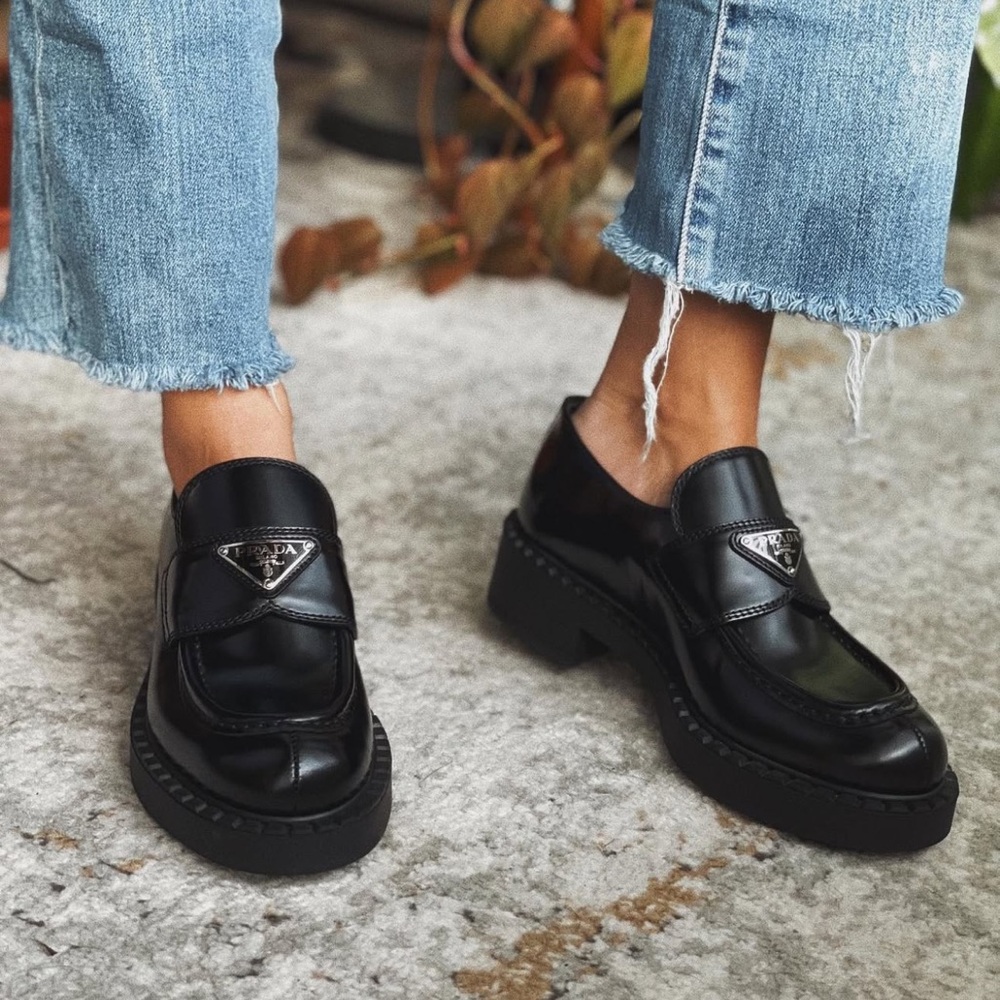 Prada Black Loafers